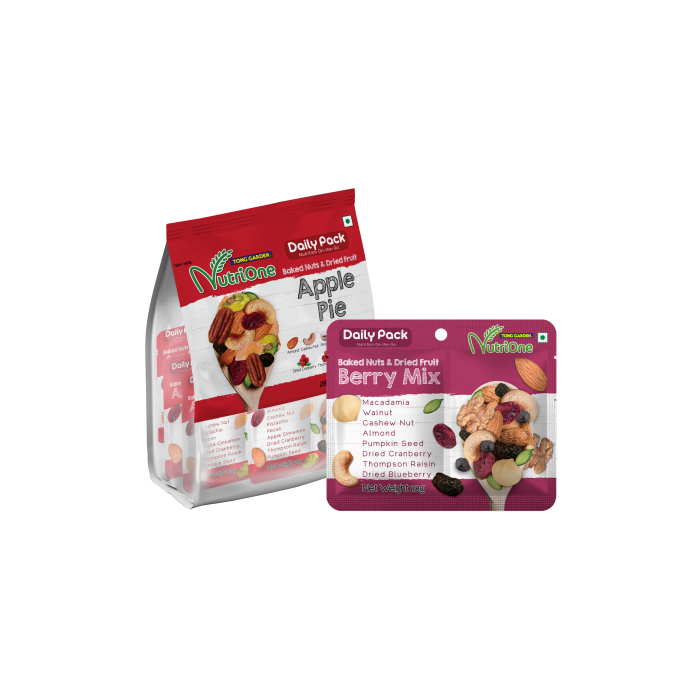 Buy Tong Garden Apple Pie Daily Pack 196g and Get Tong Garden Berry mix Daily Pack 28g Free